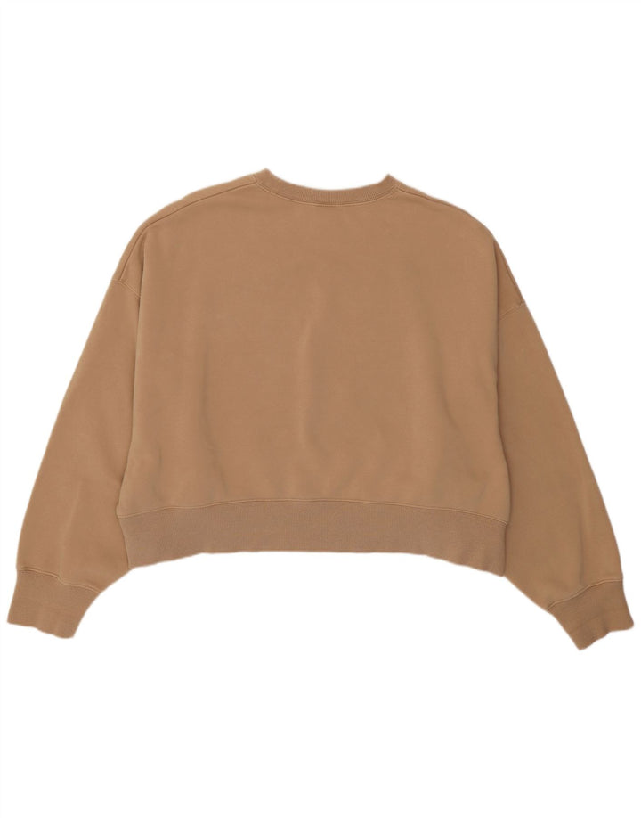 Felpa oversize da donna Nike Maglione UK 14 Cotone marrone medio
