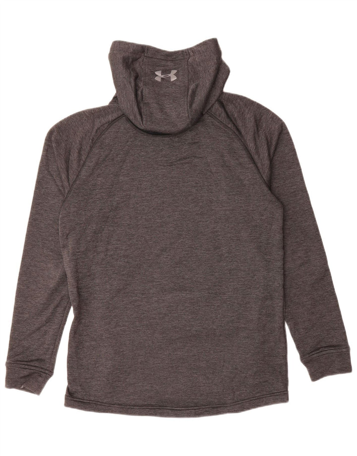 UNDER ARMOUR Mens Fitted Hoodie Jumper Small Grey