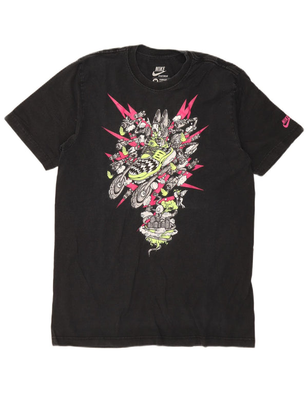 Nike Mens Standard Fit Graphic T-Shirt Top UK 38/40 Medium Black