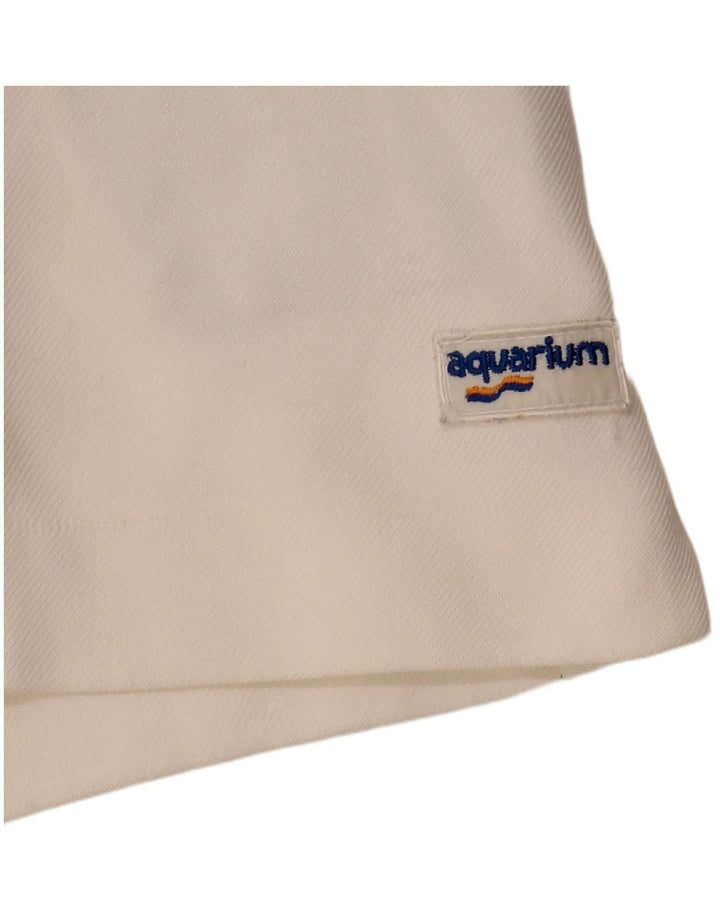 Aquarium Mens Chino Shorts W28 Medium White Colourblock