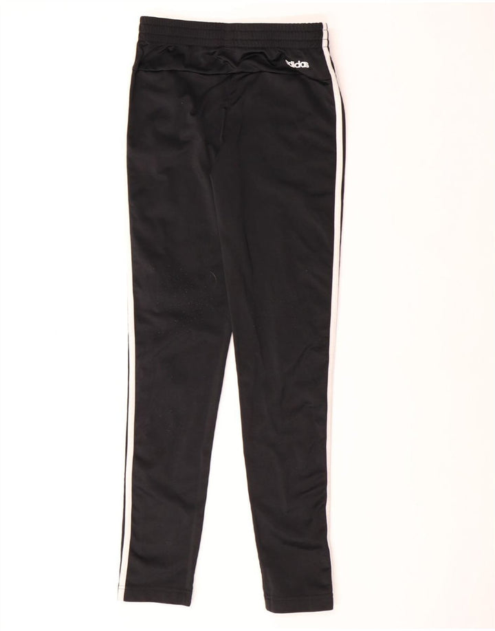ADIDAS Boys Tracksuit Trousers 14-15 Years  Black Polyester