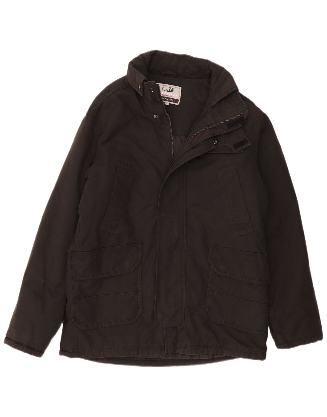 WEST SCOUT Mens Windbreaker Jacket UK 40 Large Black Cotton