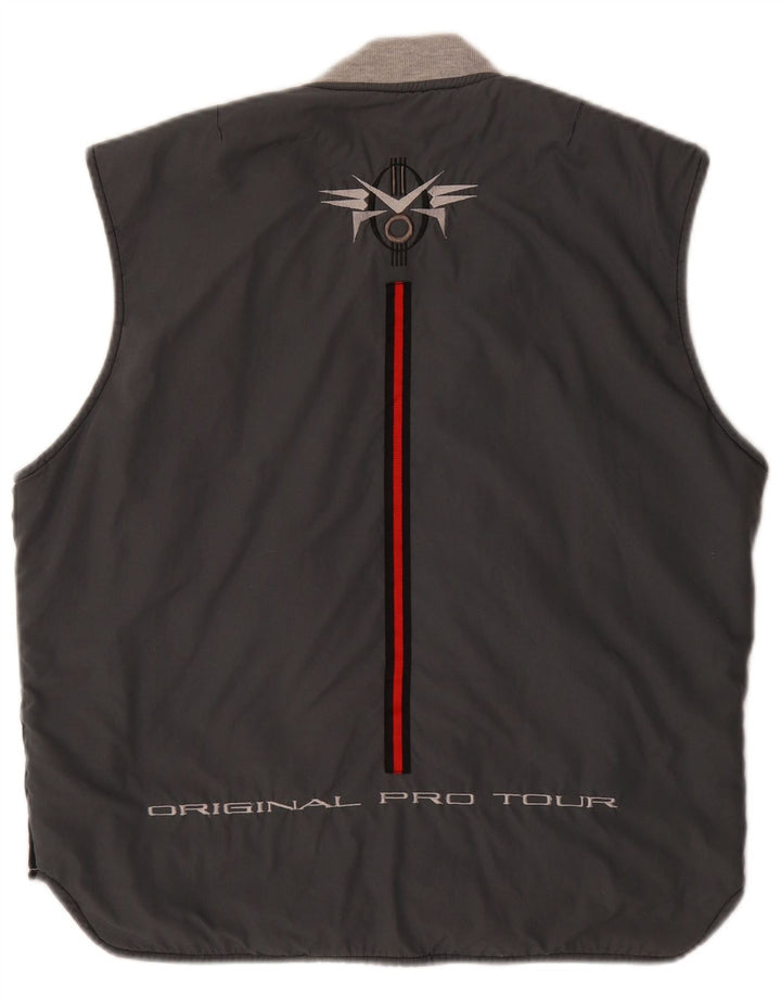 Lotto Mens Graphic Reversible Gilet UK 40 Large Black Polyester