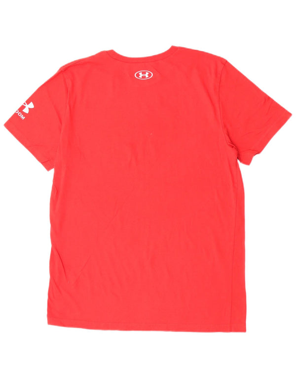 Under Armour Boys Grafisk T-Shirt Top 13-14 år XL Rød Bomuld