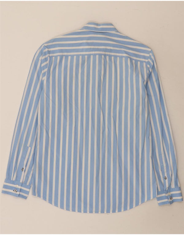 Chemise Homme Crew Clothing Coton Rayé Bleu Moyen