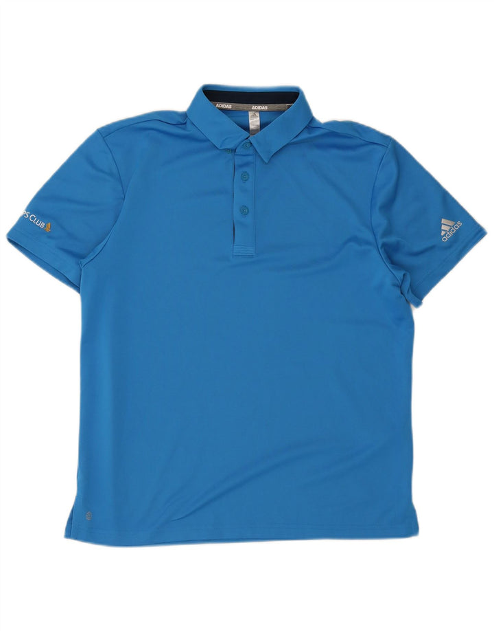 Adidas Poloskjorte til mænd, stor blå polyester
