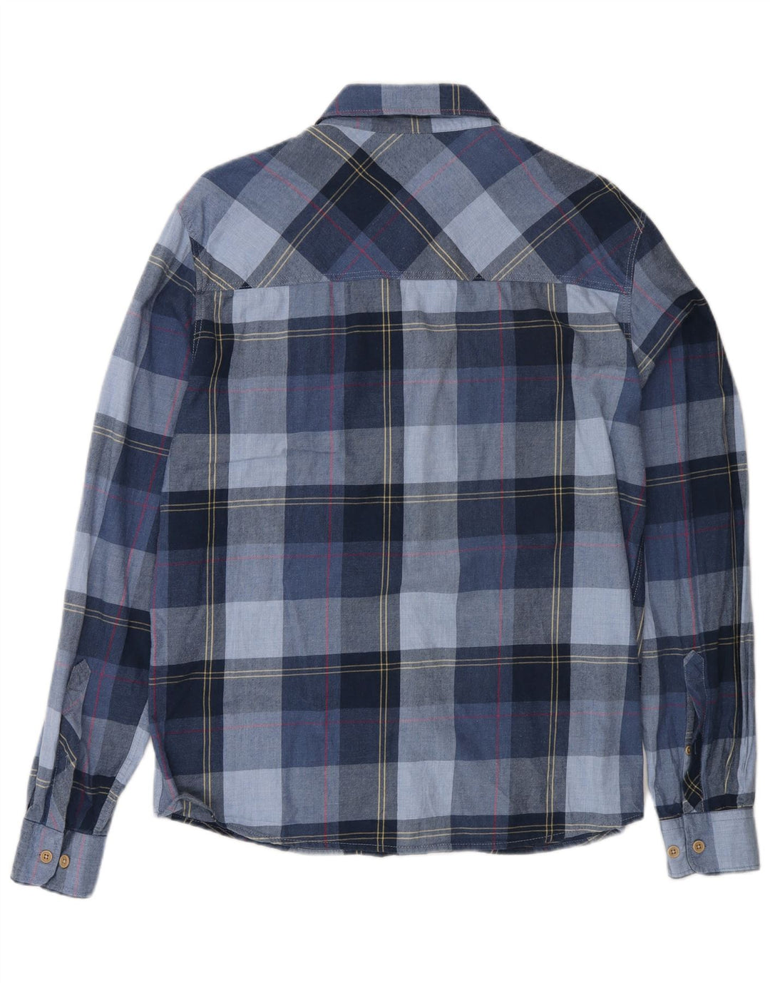 MONTURA Mens Flannel Shirt Medium Navy Blue Check
