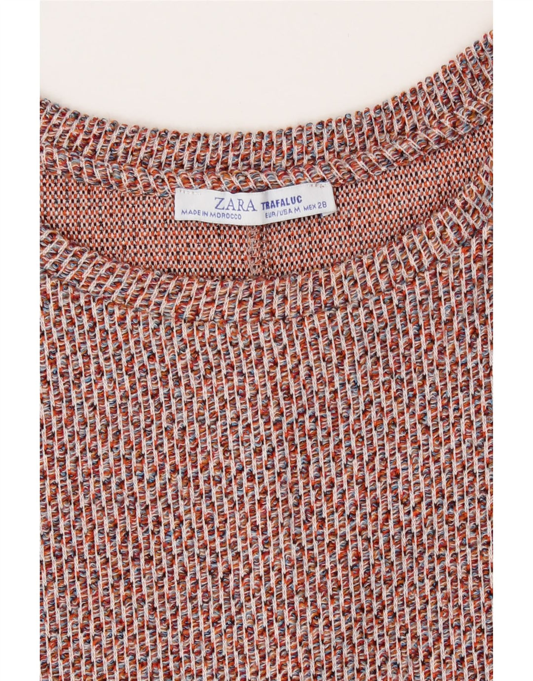 Zara Womens Trafaluc Shift Dress UK 14 Medium Red Flecked
