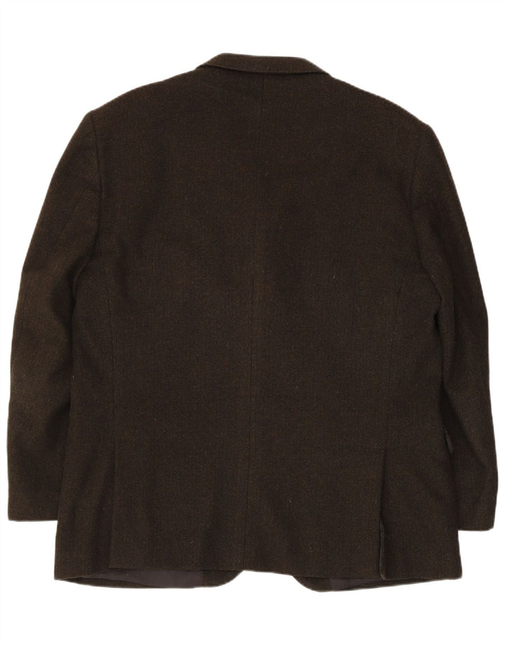 Vintage herre 3-knaps blazerjakke IT 54 2XL Khaki Sildeben Cashmere