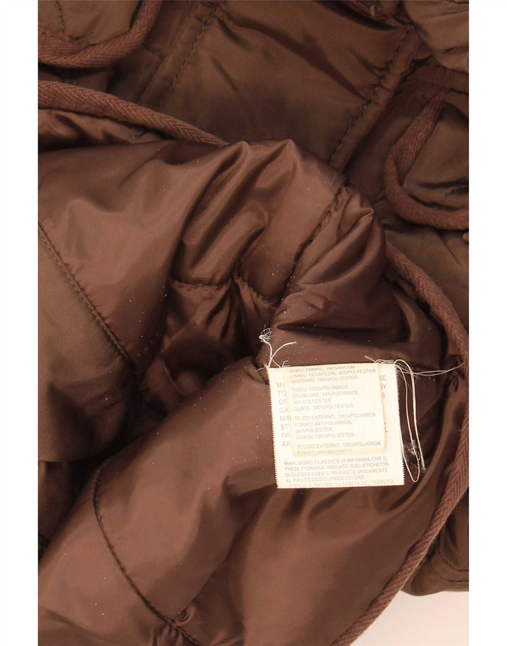 Marlboro Classics Dame Hooded Utility Jacket EU 42 Large Brown Nylon