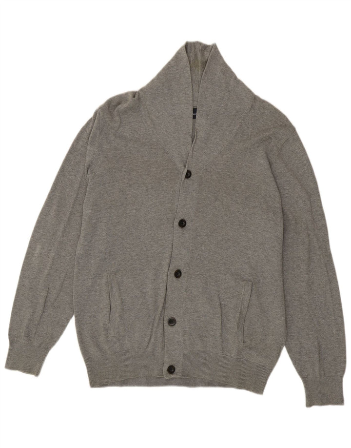 Maglione cardigan da uomo Marks & Spencer grande cotone grigio