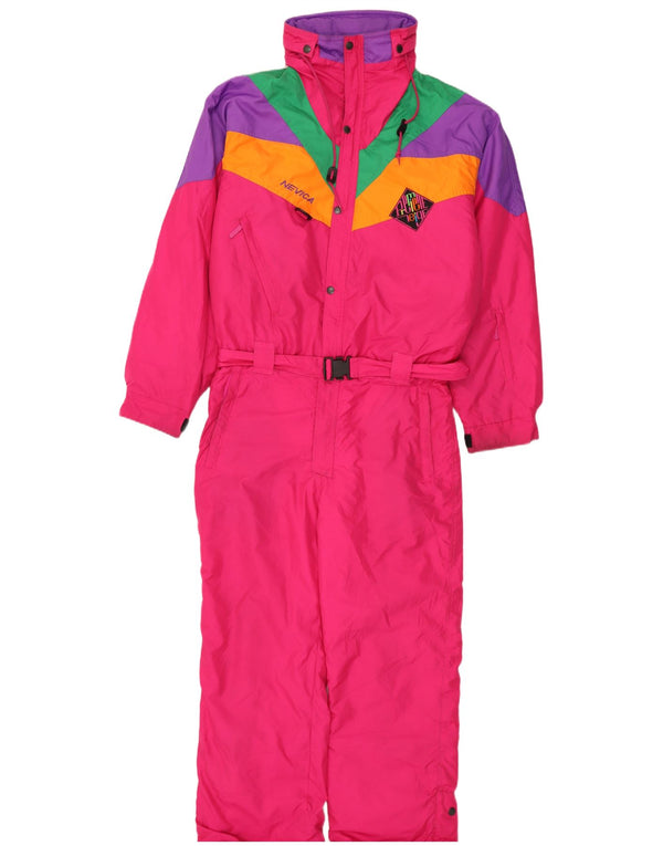 Nevica Mens Sí Jumpsuit UK 40 Medium Pink Colourblock poliészter