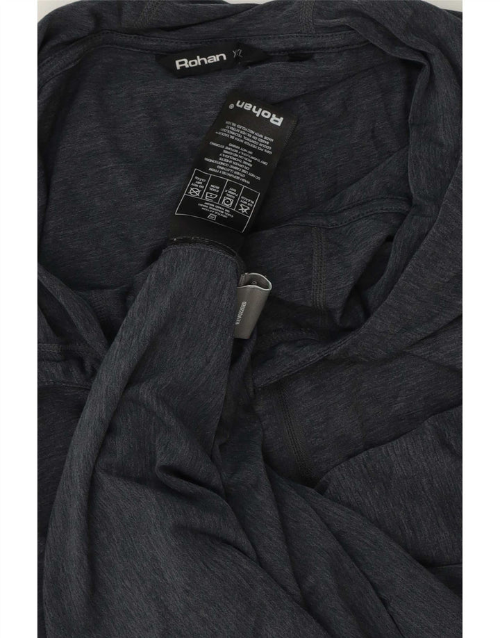 Top masculino com capuz Rohan manga comprida 2XL poliéster cinza
