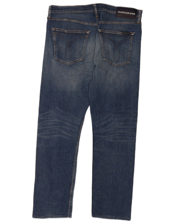 Мужские узкие джинсы Calvin Klein W36 L32 синие