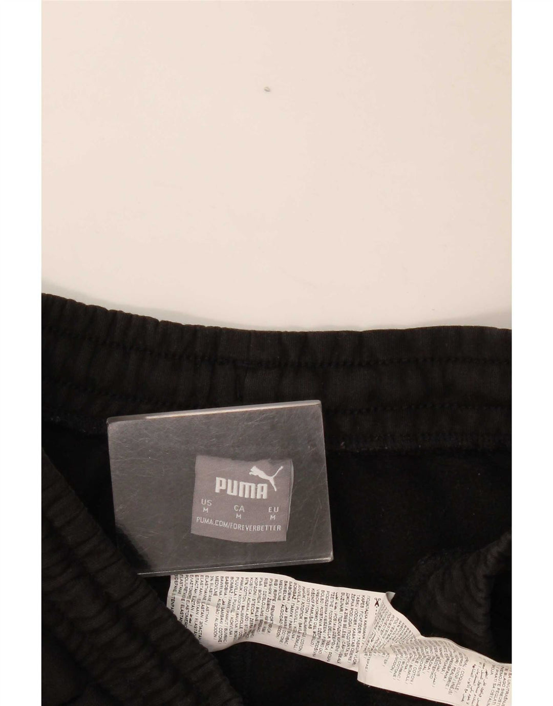 Puma Mens Tracksuit Trousers Joggers Medium  Black Cotton