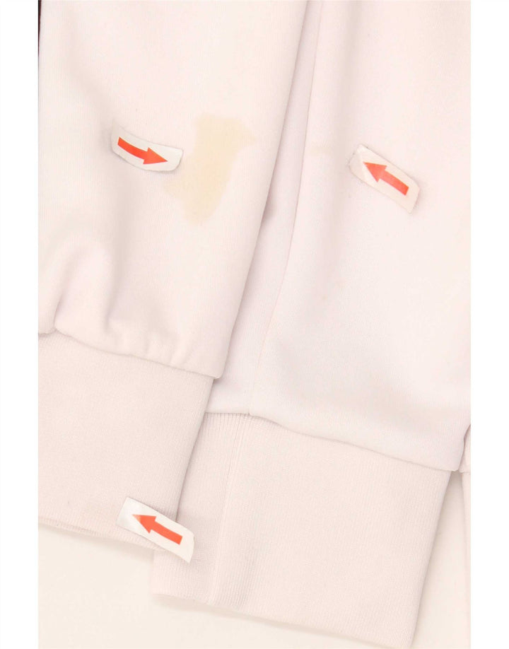 Fila Mens Graphic Tracksuit Top Jacket Medium White Colourblock Polyester