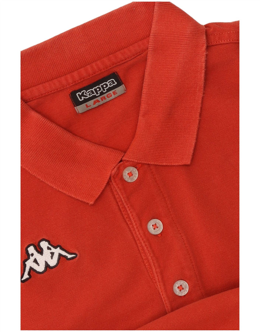 KAPPA Mens Polo Shirt Large Red