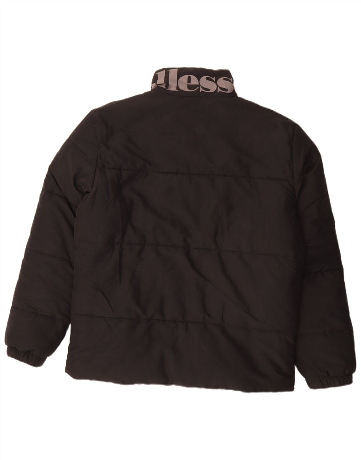 Ellesse Chaqueta acolchada gráfica para hombre UK 40 Large Poliéster negro
