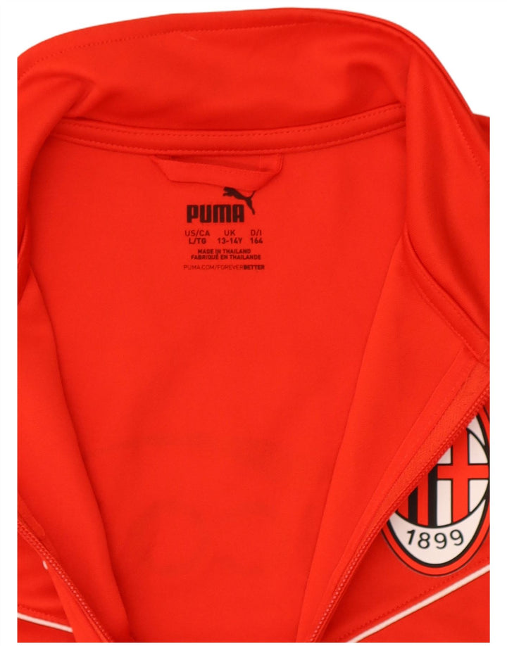 Puma Veste de Survêtement Graphique AC Milan Garçon 13-14 Ans Rouge Polyester