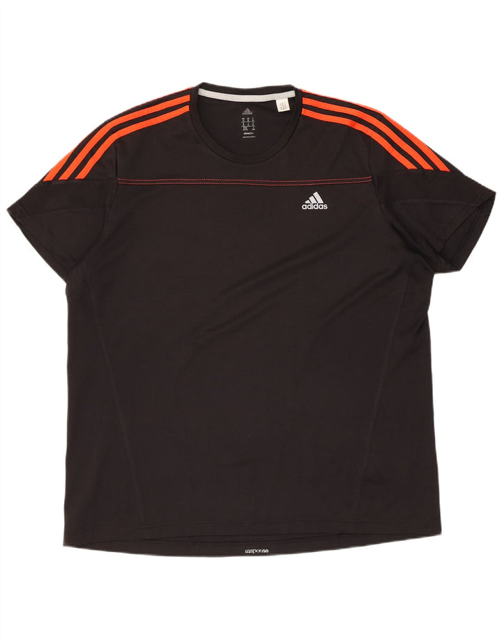Adidas Herren T-Shirt Top XL Schwarz Polyester