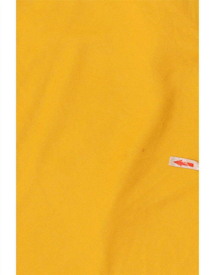 ADIDAS Mens Graphic T-Shirt Top Small Yellow Colourblock Polyester