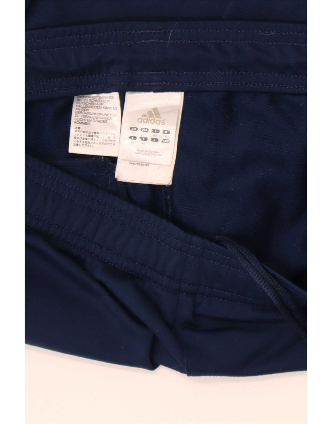 Adidas Womens Tracksuit Trousers UK 12 Medium  Blue Polyester