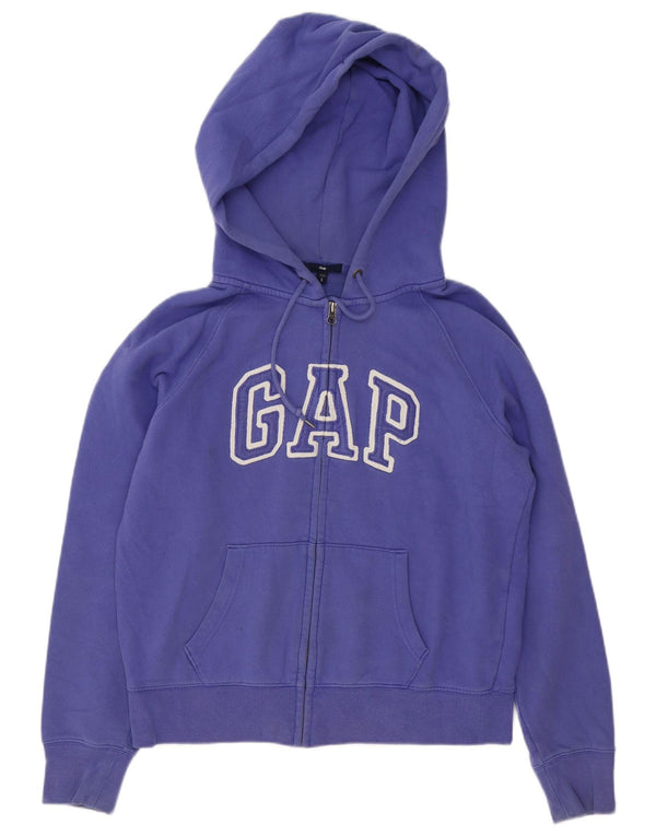 Gap Dame Grafisk Hættetrøje Sweater UK 16 Stor Lilla Bomuld
