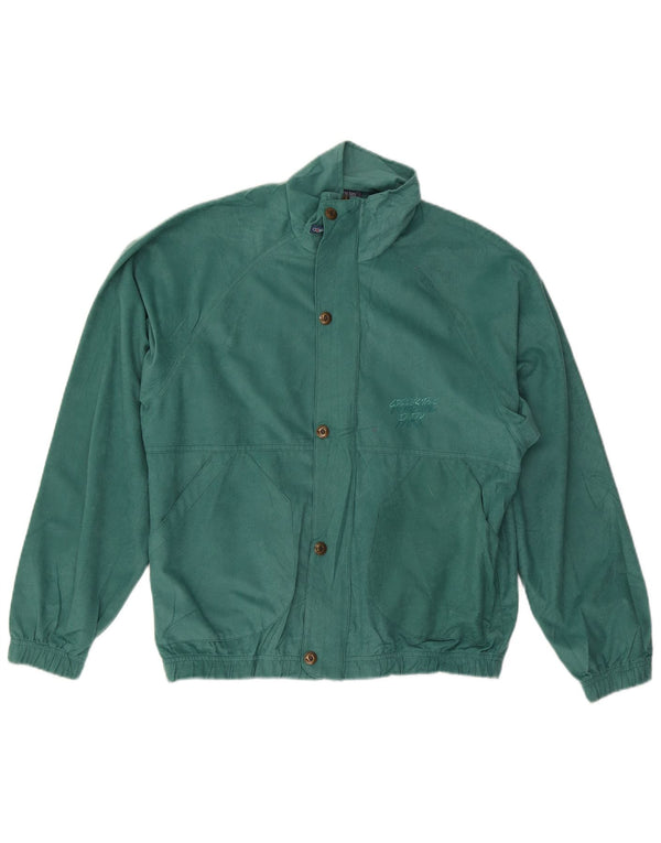 Greenstone Park Mens Tracksuit Top Jacket Medium Green Polyester