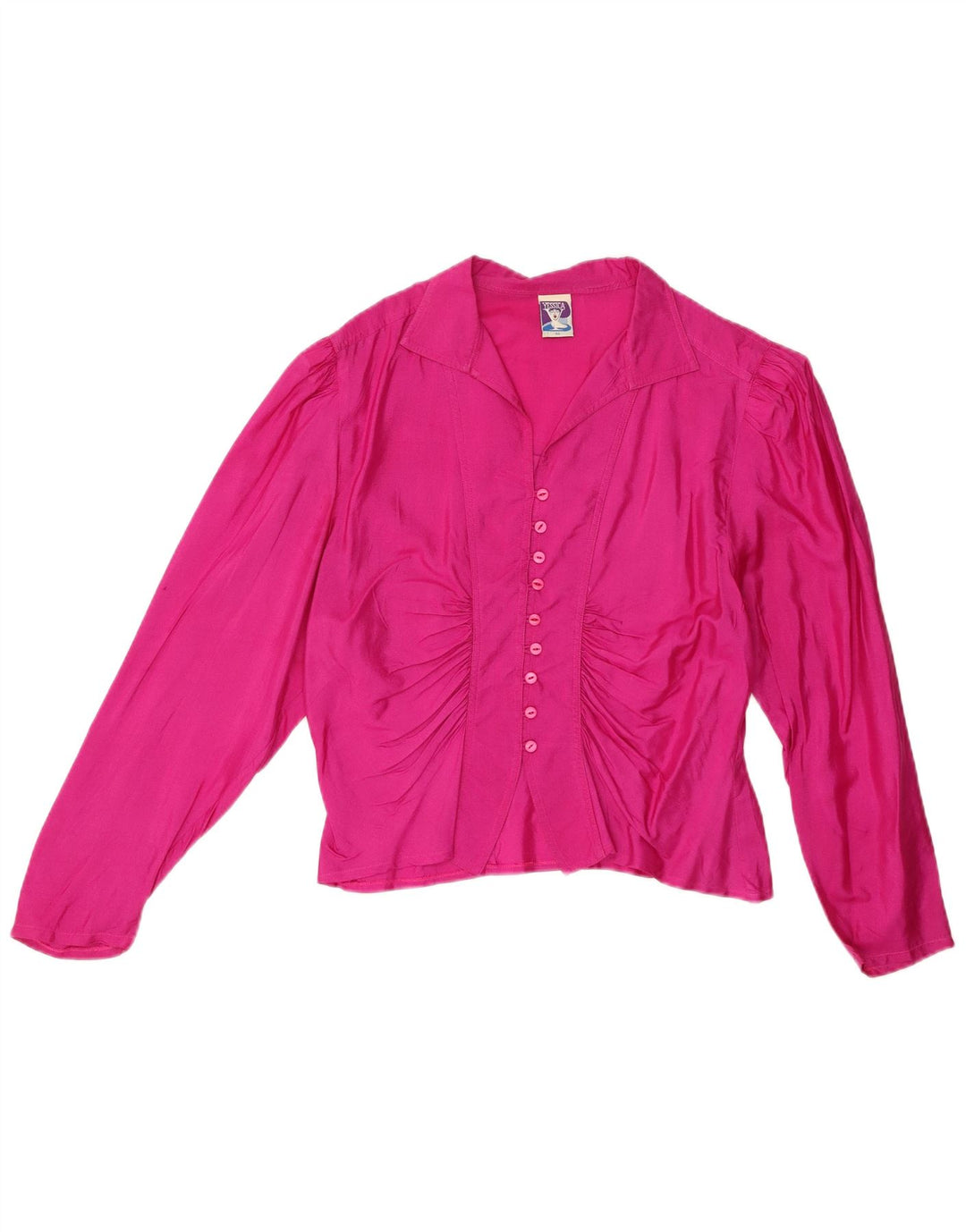 YESSICA Womens Shirt Blouse EU 42 Large Pink Silk