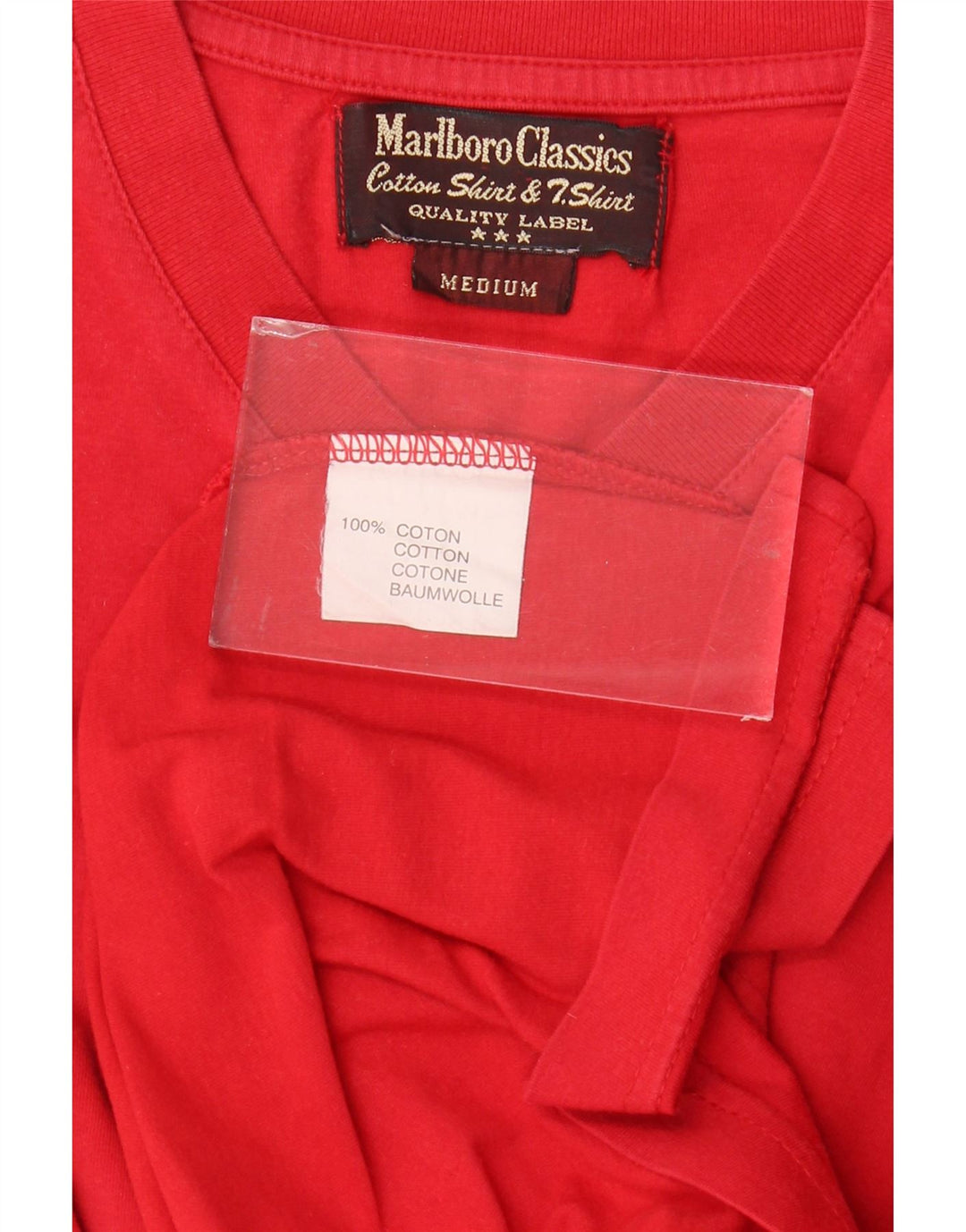 MARLBORO CLASSICS Mens T-Shirt Top Medium Red Cotton