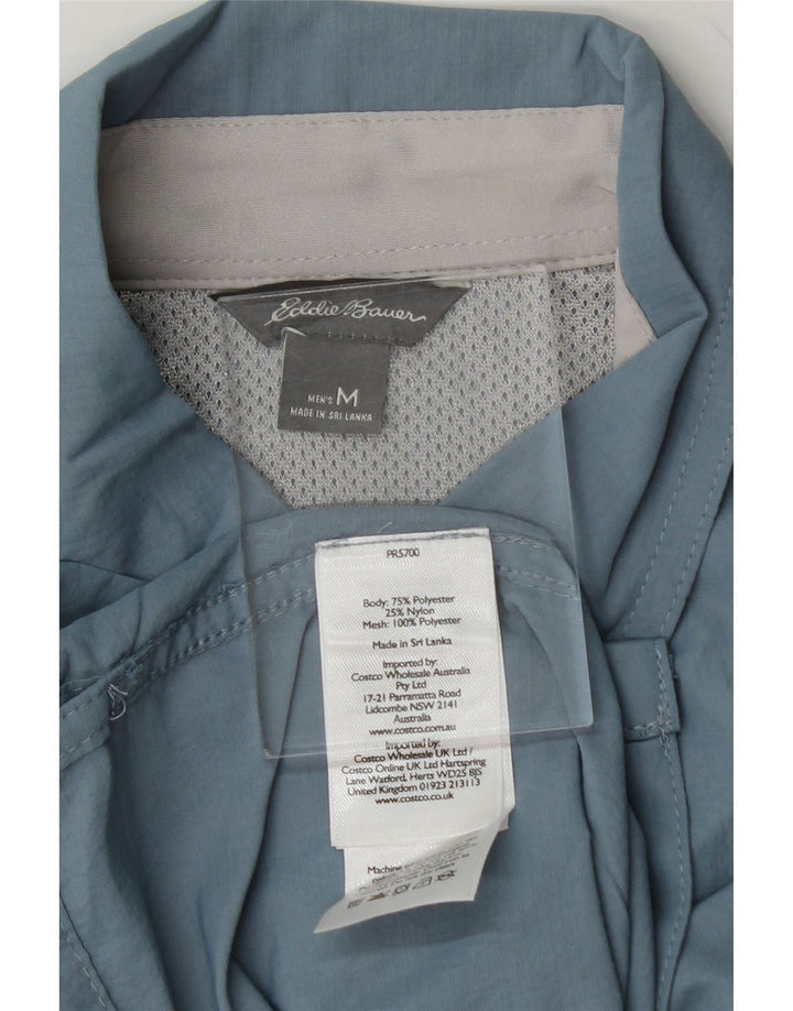 EDDIE BAUER Mens Shirt Medium Blue Polyester Vintage Eddie Bauer and Second-Hand Eddie Bauer from Messina Hembry 