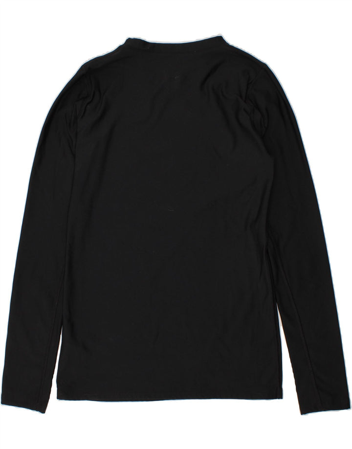 REEBOK Girls Top Long Sleeve 12-13 Years Large  Black Polyester Vintage Reebok and Second-Hand Reebok from Messina Hembry 