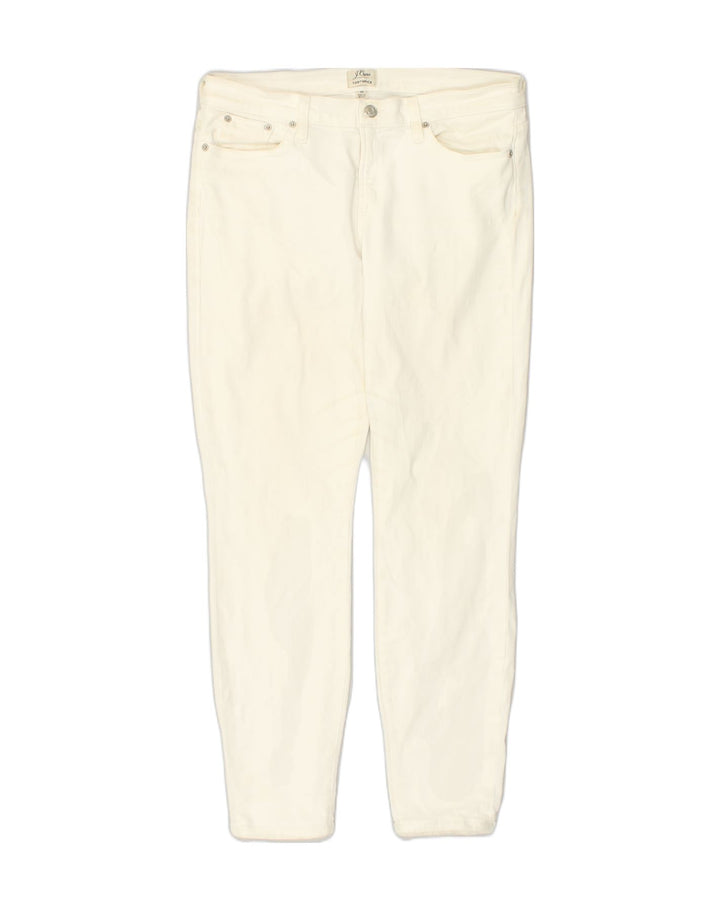 J. CREW Womens Toothpick Slim Jeans W30 L29 White Cotton | Vintage J. Crew | Thrift | Second-Hand J. Crew | Used Clothing | Messina Hembry 
