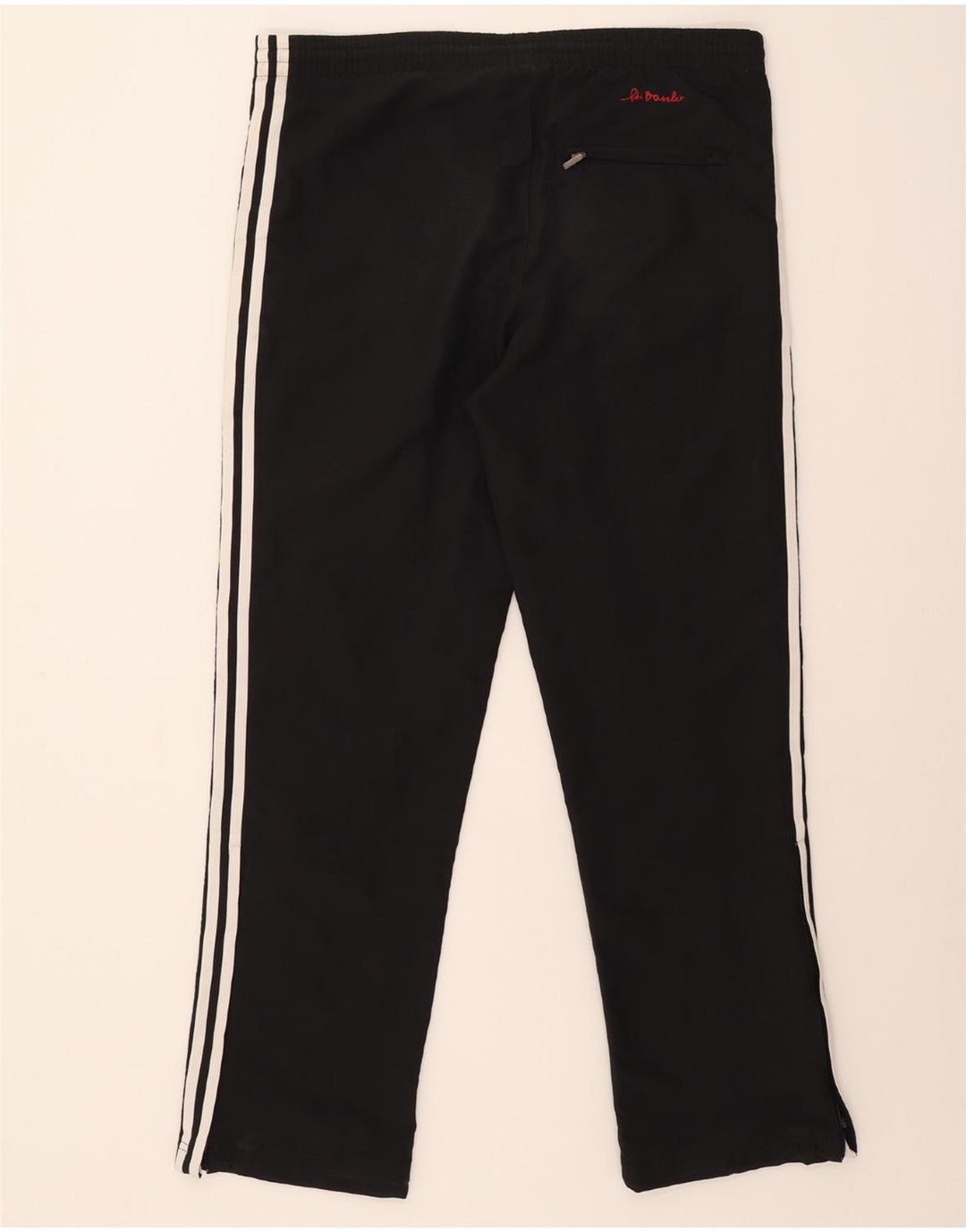 ADIDAS Mens Tracksuit Trousers UK 38/40 Medium  Black Polyester Vintage Adidas and Second-Hand Adidas from Messina Hembry 