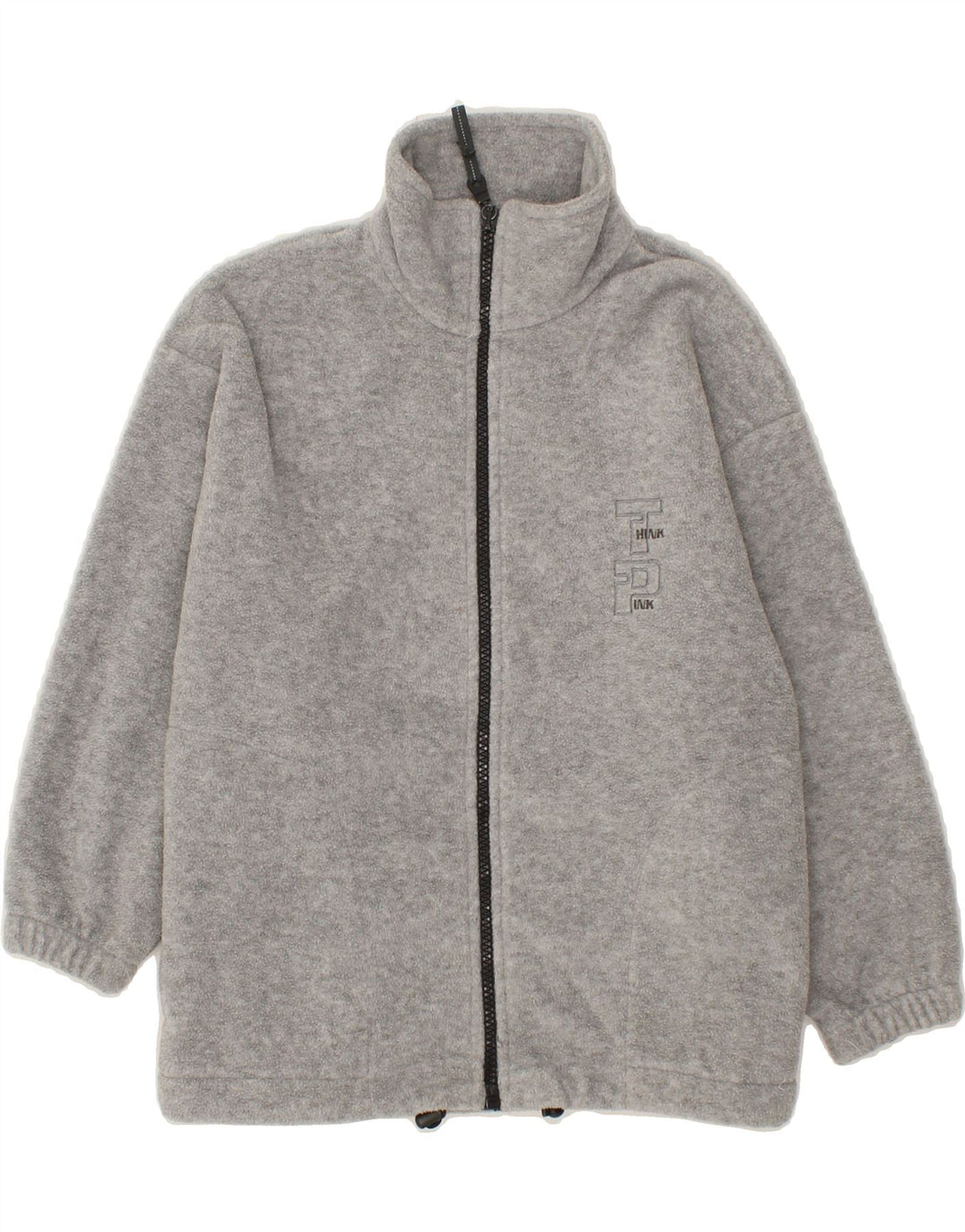 THINK PINK Boys Fleece Jacket 5-6 Years Grey Polyester Vintage Think Pink and Second-Hand Think Pink from Messina Hembry 