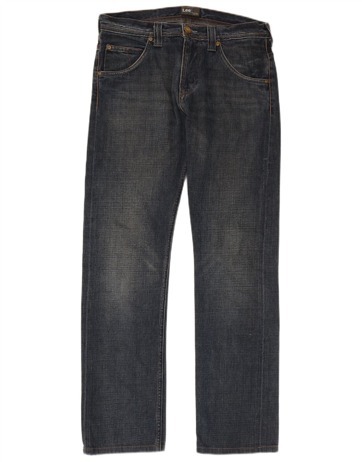 Lee Mens Zed Straight Jeans W31 L34 Blue Cotton