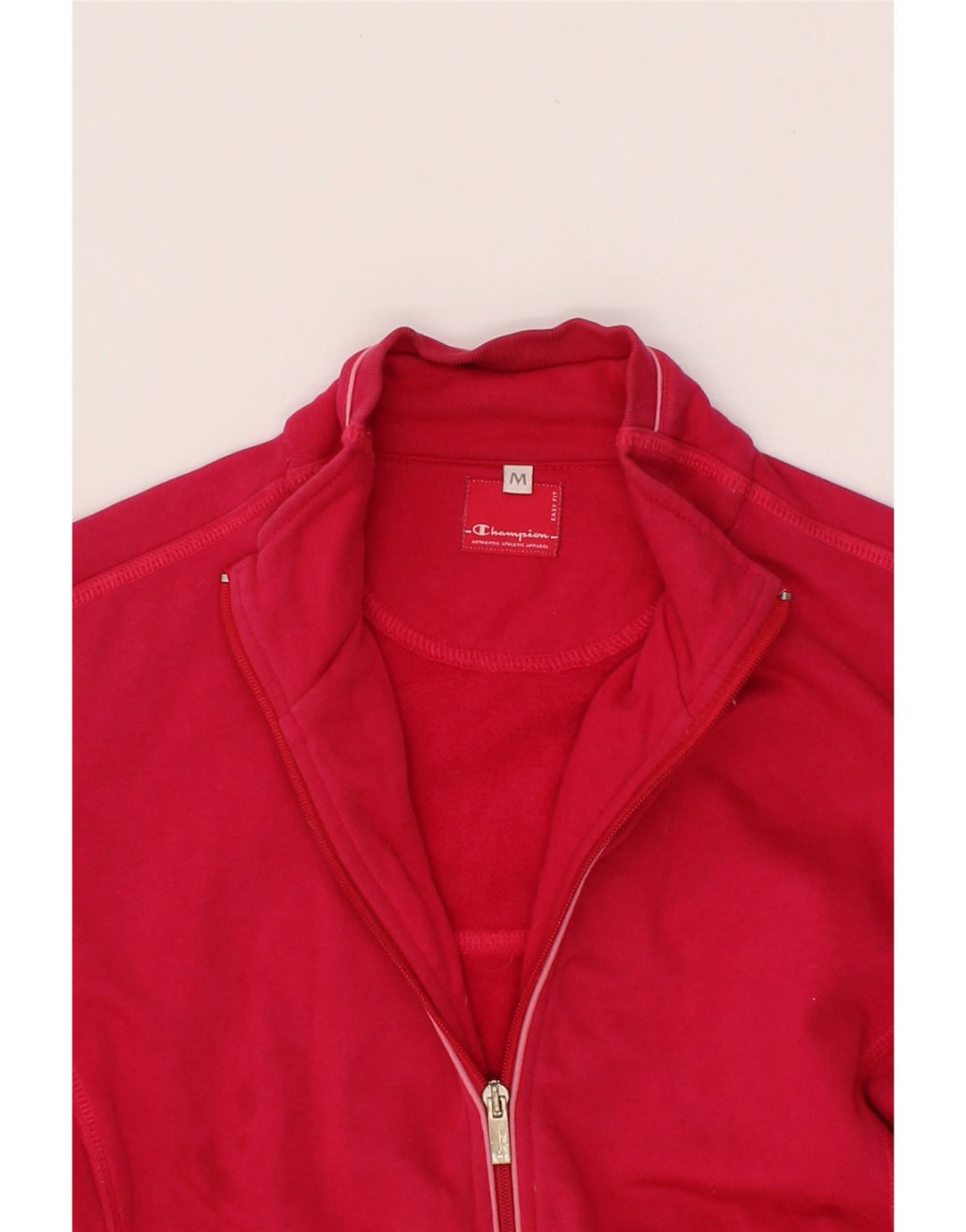 CHAMPION Womens Tracksuit Top Jacket UK 14 Medium Pink Cotton Vintage Champion and Second-Hand Champion from Messina Hembry 