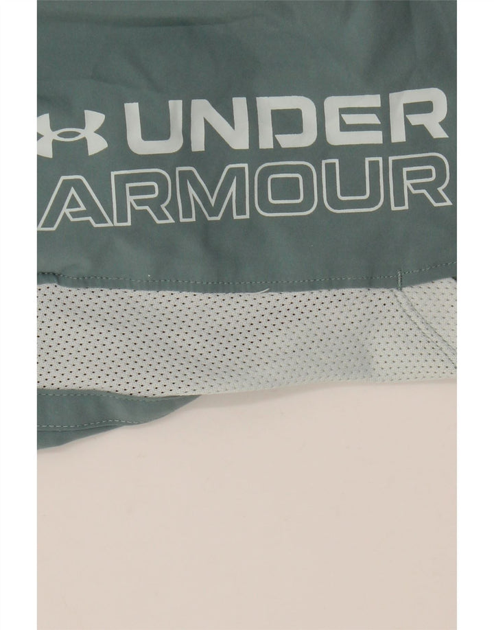 Under Armour Mens Graphic Sport Shorts Medium Green Colourblock