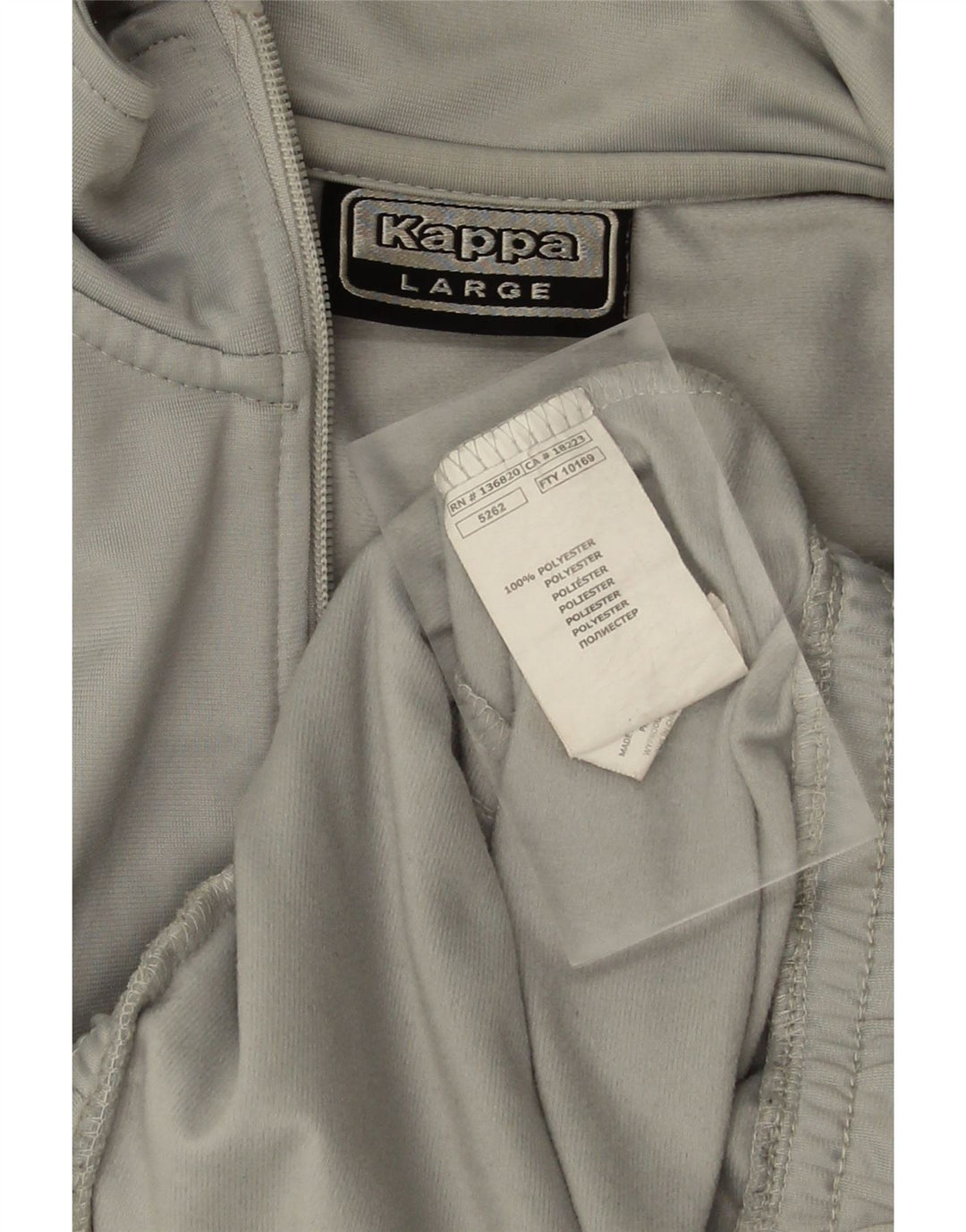 Ανδρική φόρμα KAPPA Top Jacket μεγάλο γκρι πολυεστέρα