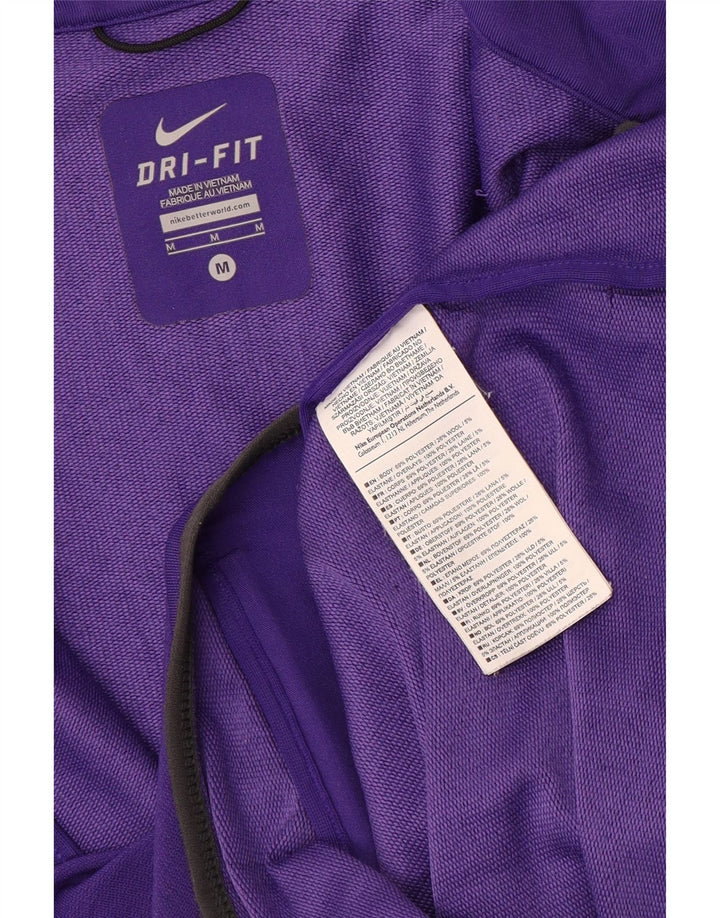 Nike Herren-Trainingsanzug-Topjacke aus mittelviolettem Polyester