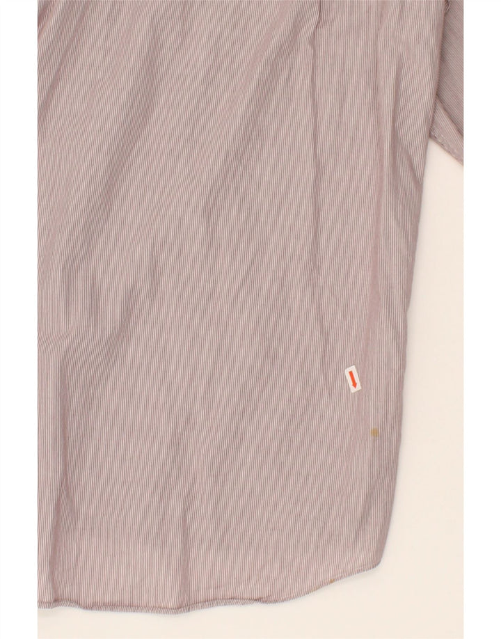 LACOSTE Mens Shirt Size 39 Medium Pink Pinstripe Cotton Vintage Lacoste and Second-Hand Lacoste from Messina Hembry 