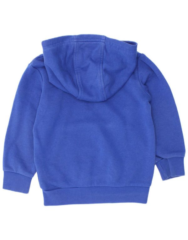 Felpa con cappuccio grafica da ragazzo Adidas 2-3 anni in cotone blu