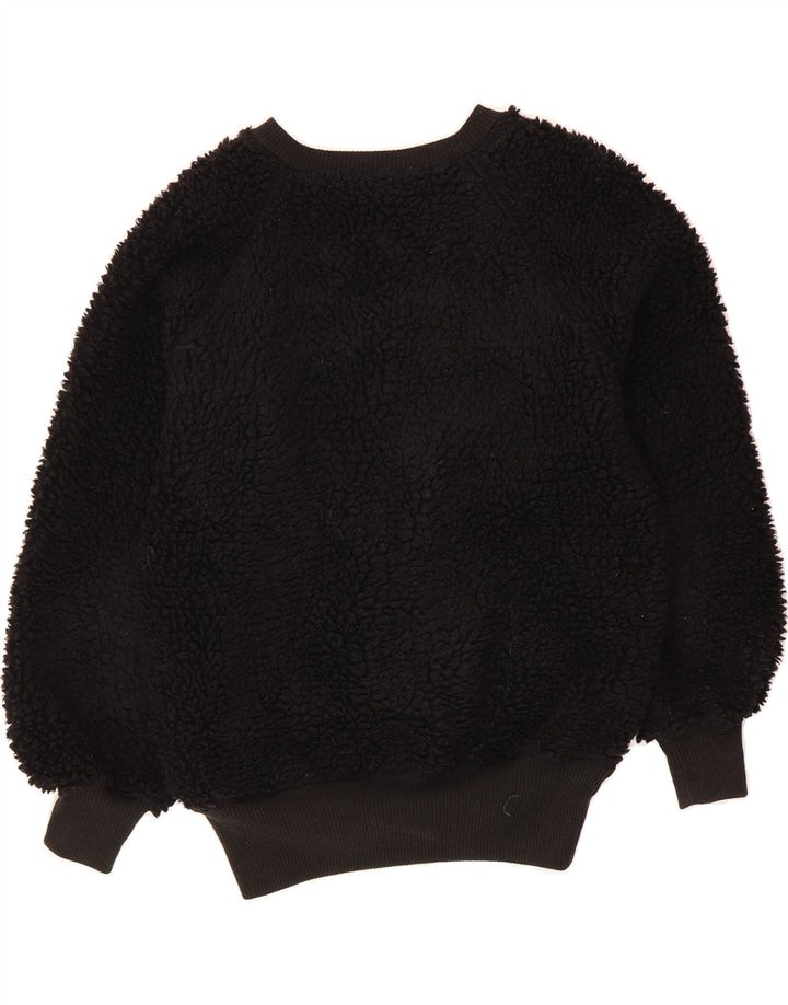 C&A Womens Oversized Fleece Jumper EU 36 Small Black Acrylic Vintage C&A and Second-Hand C&A from Messina Hembry 