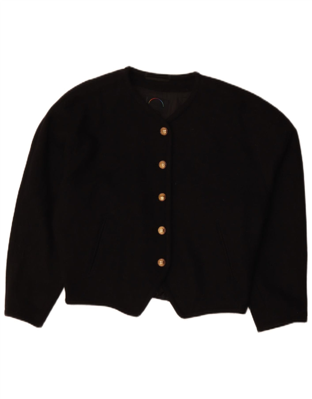 BOGNER Womens Crop 5 Button Blazer Jacket UK 18 XL Black