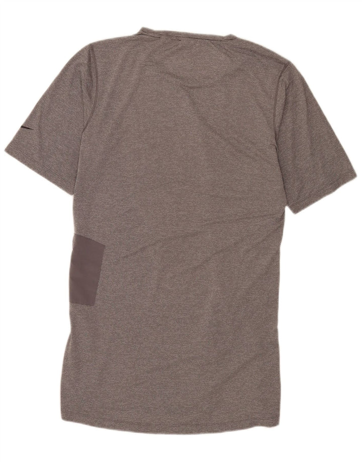 Nike herre Dri Fit T-shirt top mellemgrå polyester