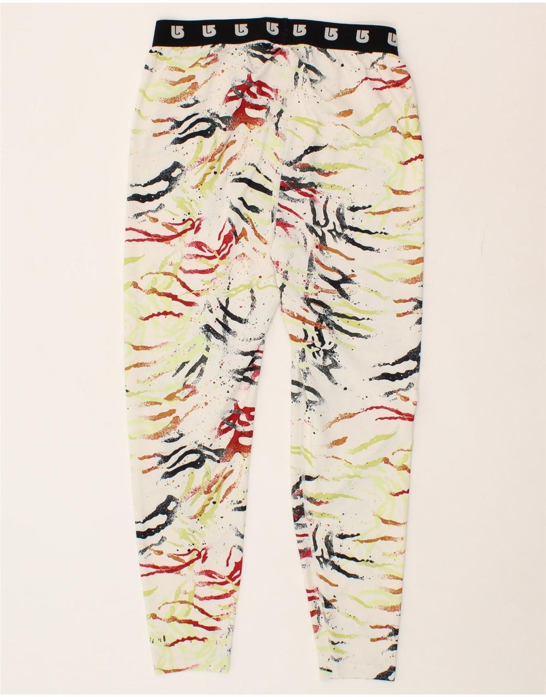 BURTON Womens Graphic Leggings UK 10 Small  Multicoloured Polyester Vintage Burton and Second-Hand Burton from Messina Hembry 