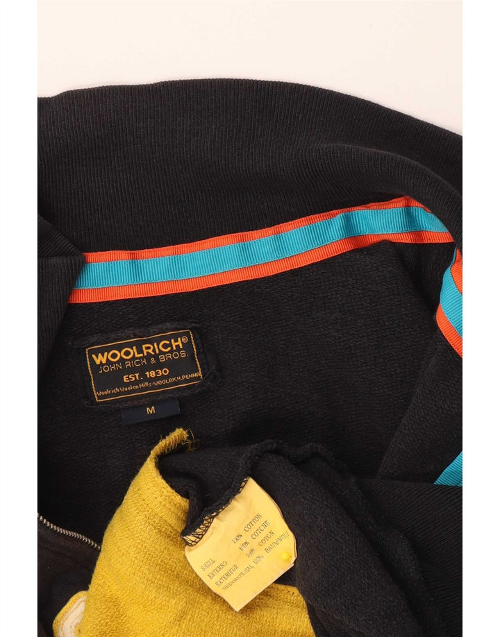 Мужской спортивный костюм Woolrich с графическим рисунком, верхняя куртка, средний черный хлопок, хлопок