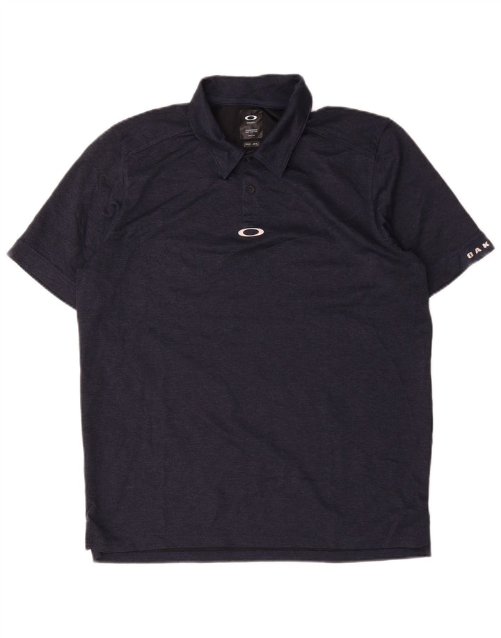Oakley Mens Regular Fit Polo Shirt Large Navy Blue