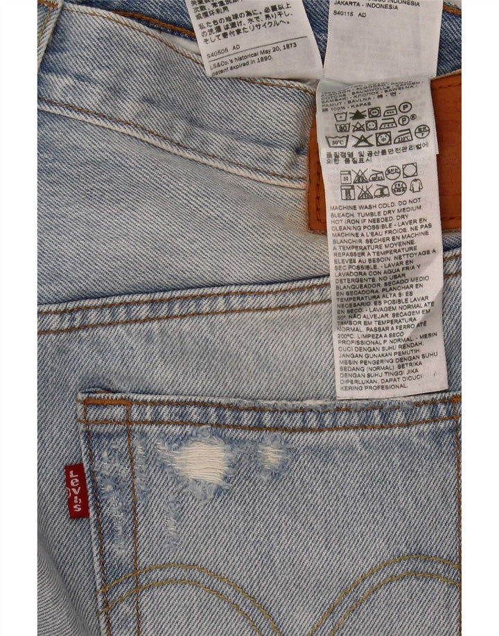 Levi's Men Distressed Slim Jeans W29 L32 Blå Bomuld