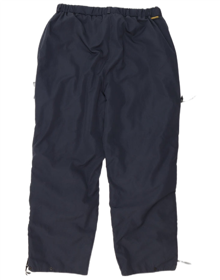 Vintage Mens Tracksuit Trousers XL  Navy Blue Polyester